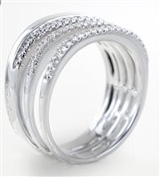 Ring Salvini Woman Euforia in White Gold Diamante 20071543-15 - 20071543-15